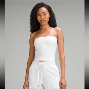 Lululemon white Nulu tube top